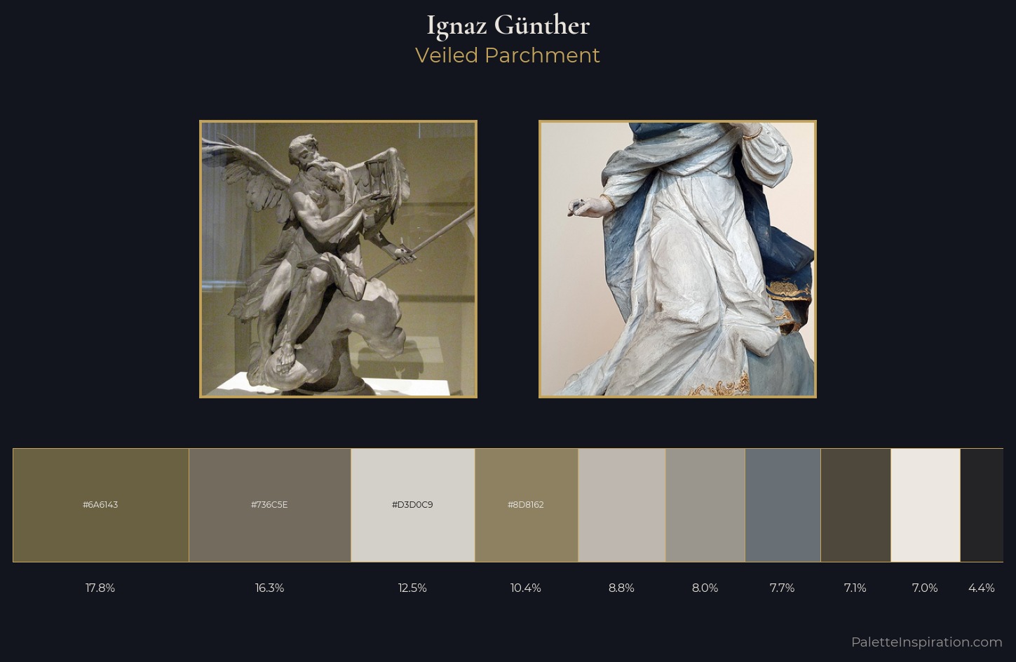Ignaz Günther Palette 1 — Veiled Parchment