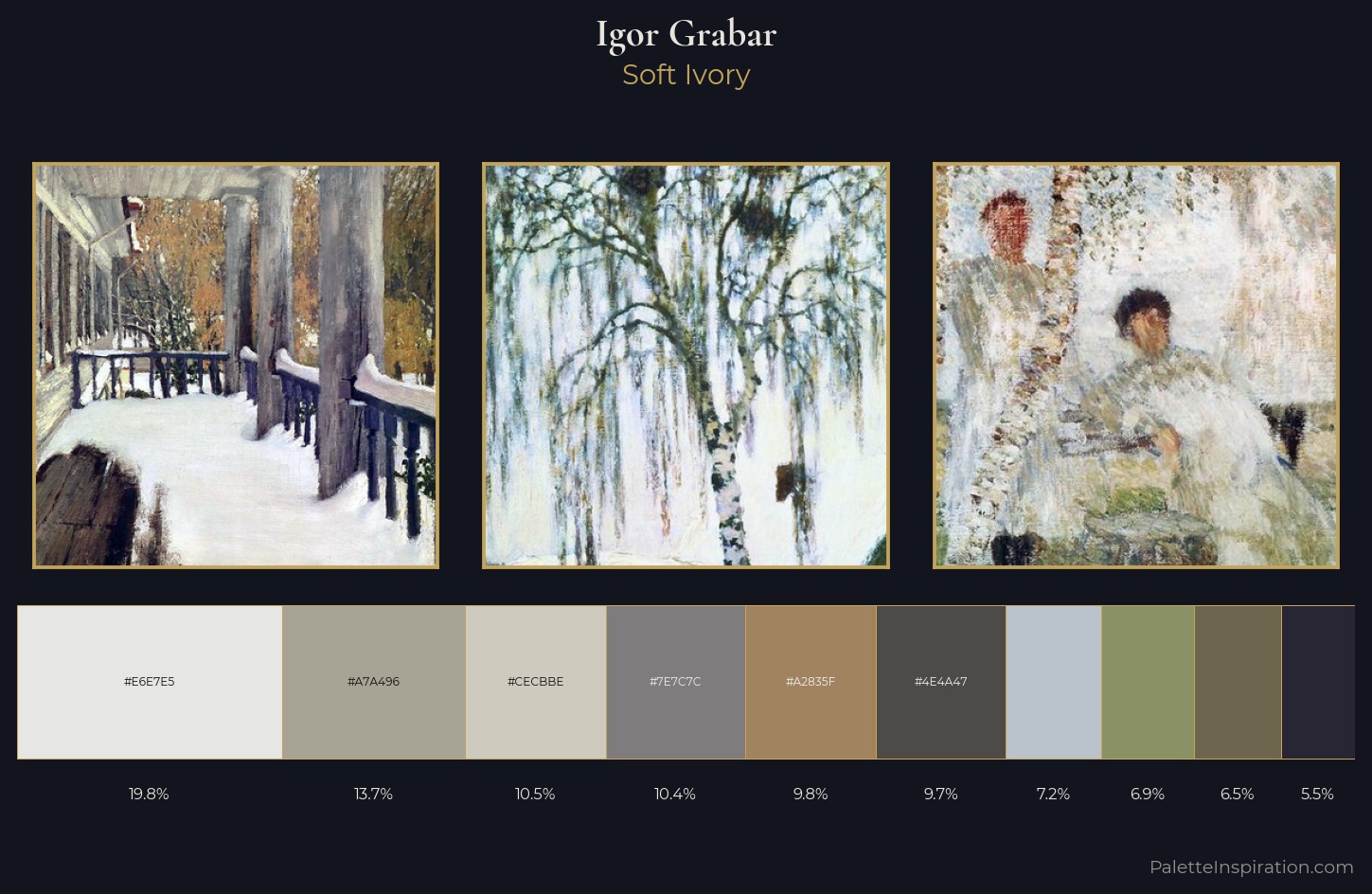 Igor Grabar Palette 1 — Soft Ivory
