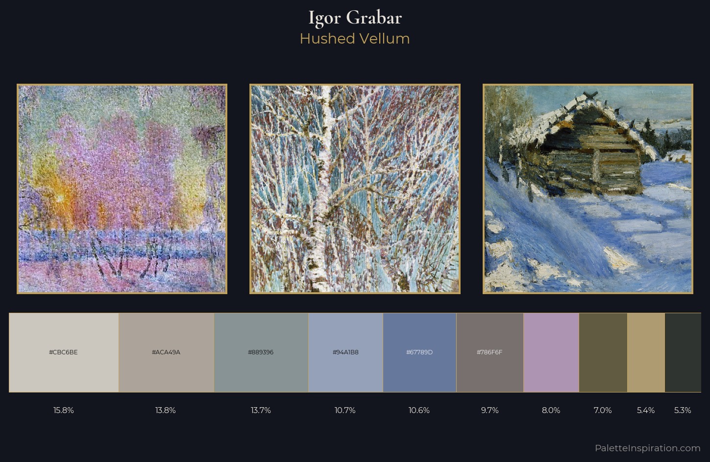 Igor Grabar Palette 4 — Hushed Vellum