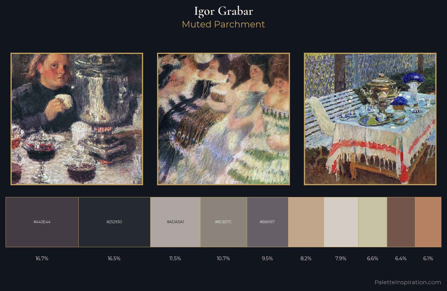 Igor Grabar Palette 7 — Muted Parchment
