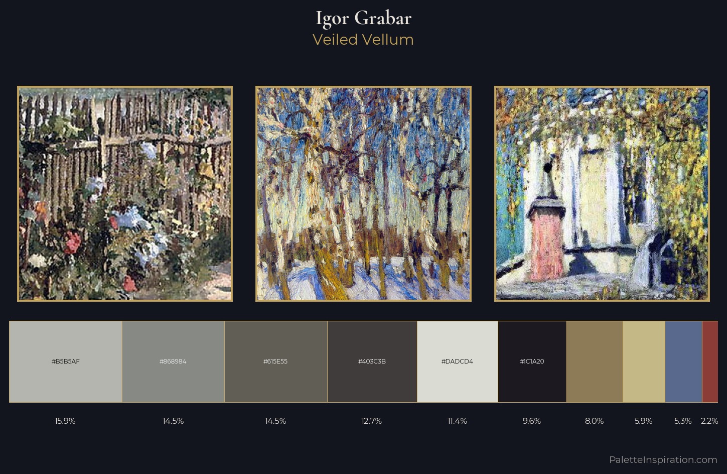 Igor Grabar Palette 9 — Veiled Vellum