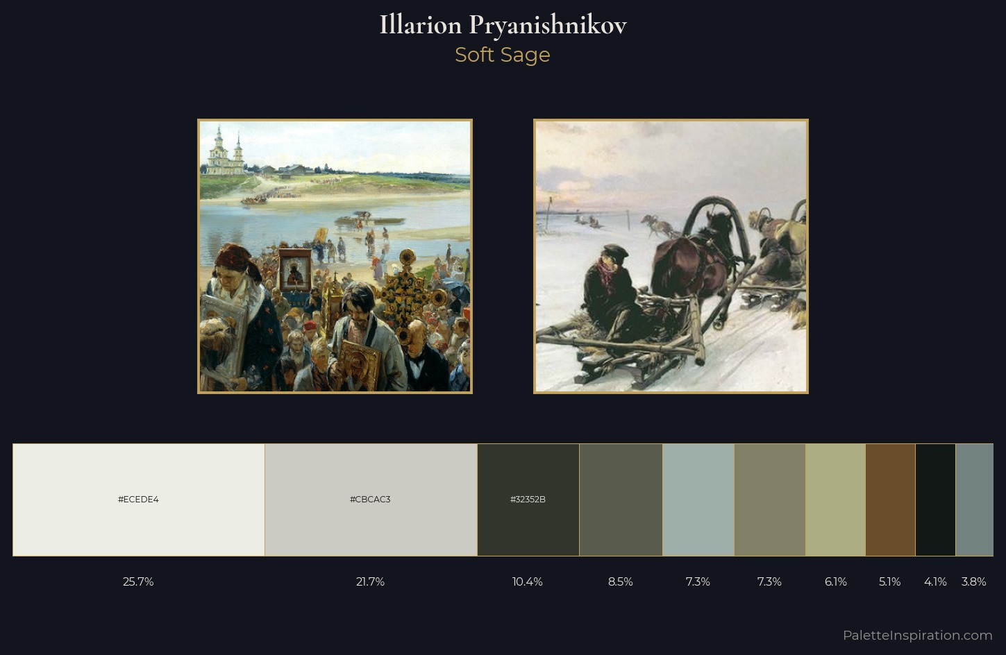 Illarion Pryanishnikov Palette 1 — Soft Sage