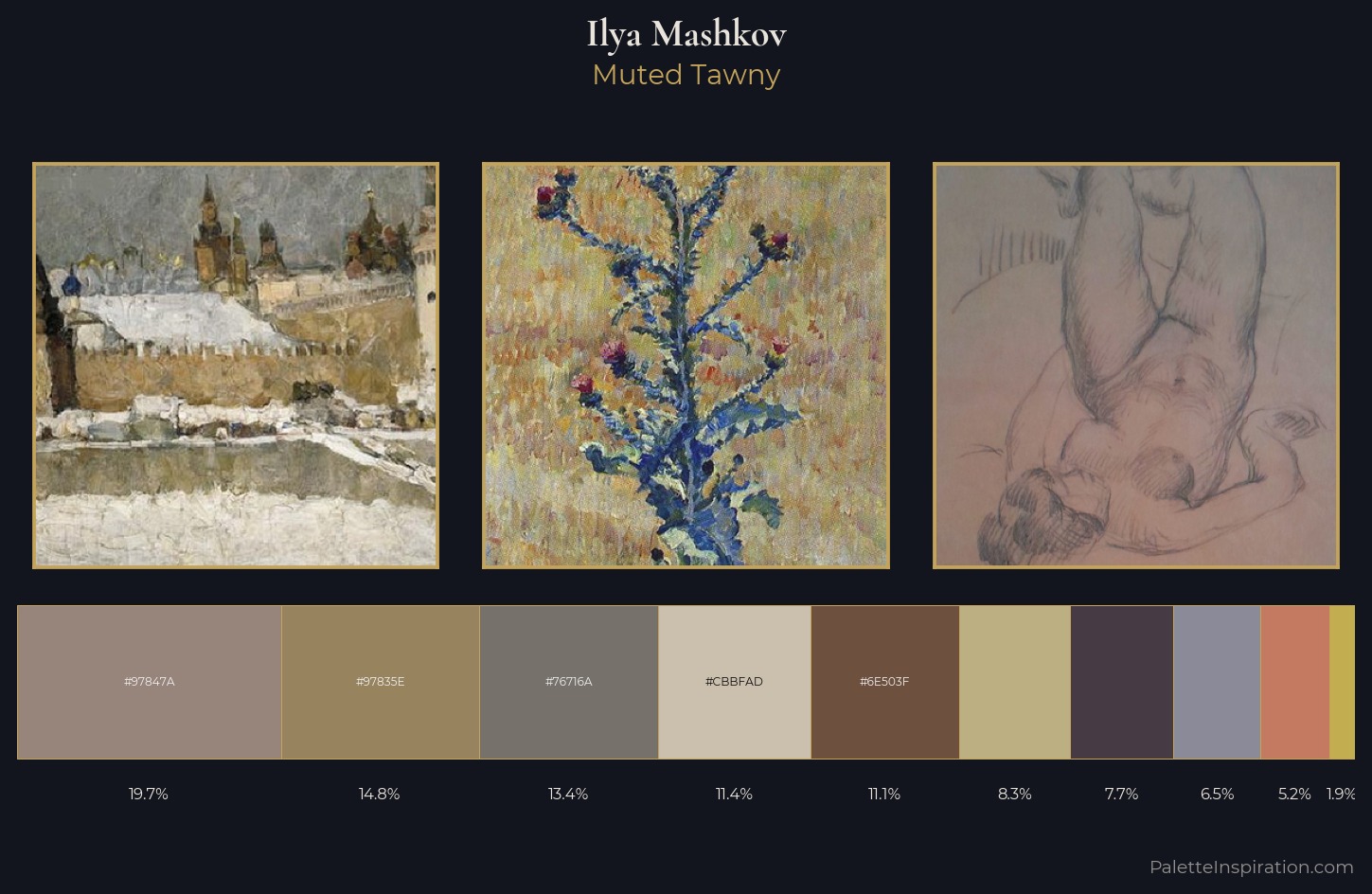 Ilya Mashkov Palette 3 — Muted Tawny