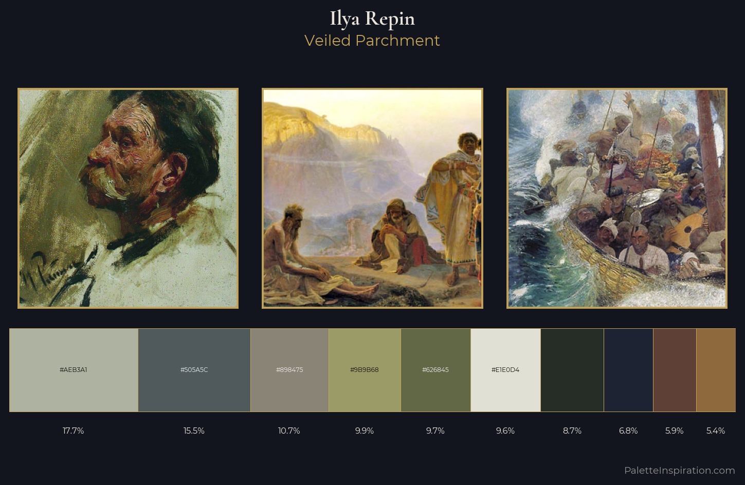 Ilya Repin Palette 11 — Veiled Parchment