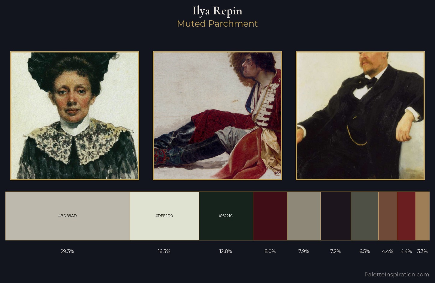 Ilya Repin Palette 16 — Muted Parchment
