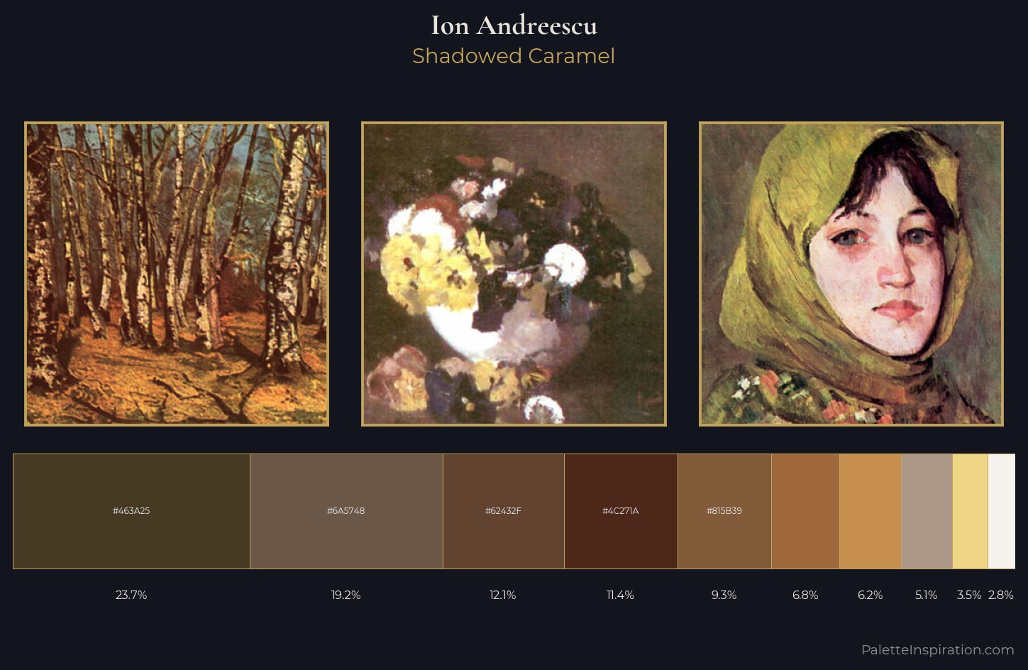 Ion Andreescu Palette 2 — Shadowed Caramel