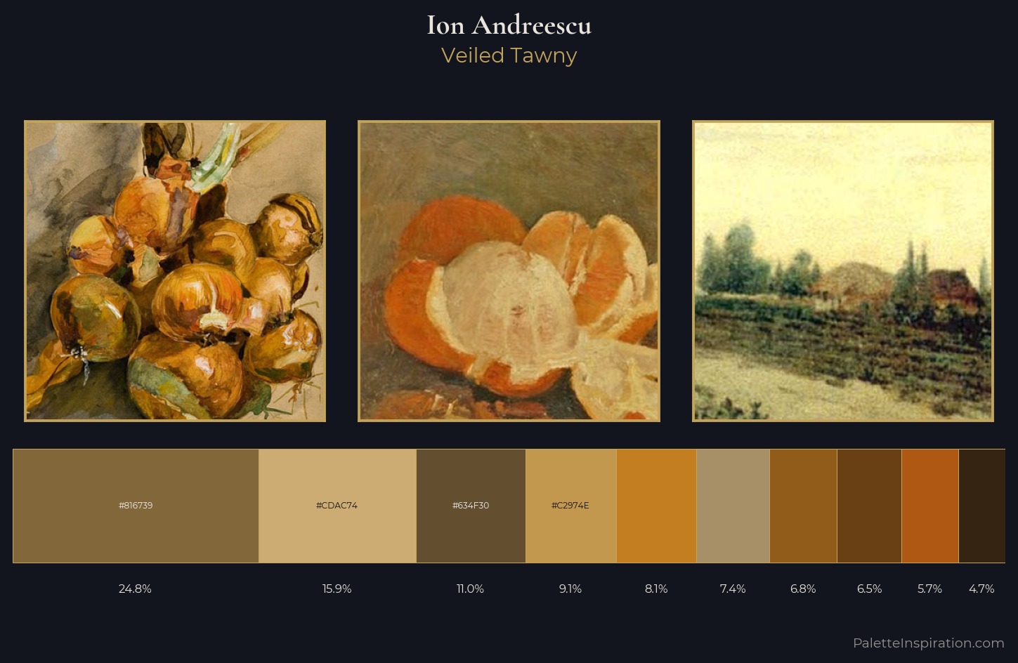 Ion Andreescu Palette 4 — Veiled Tawny