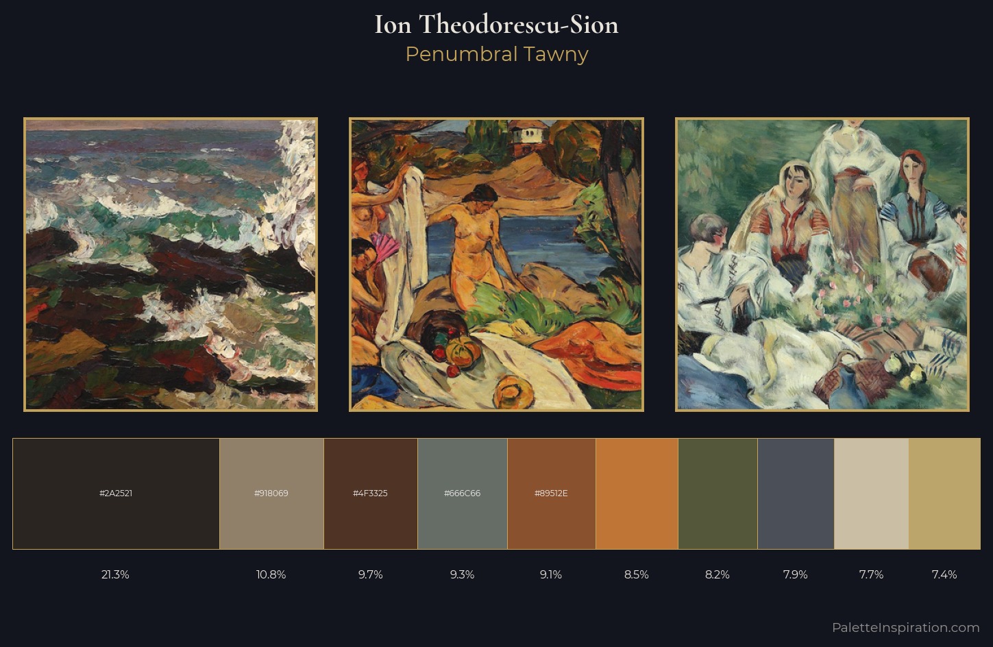 Ion Theodorescu-Sion Palette 7 — Penumbral Tawny