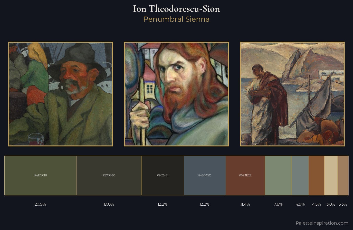 Ion Theodorescu-Sion Palette 8 — Penumbral Sienna