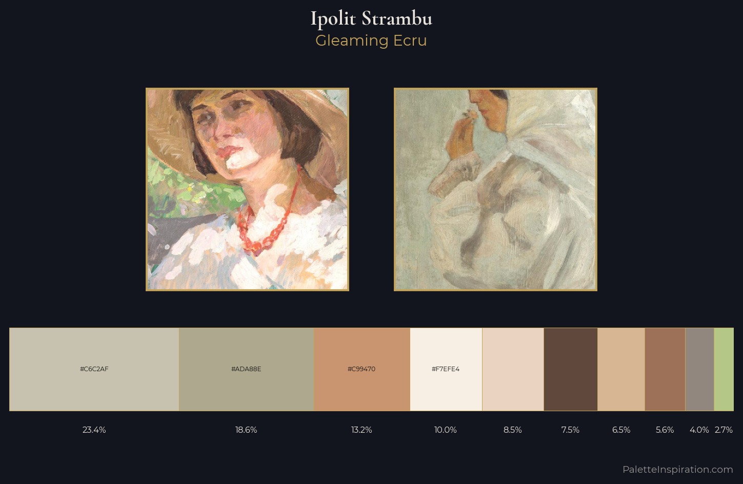 Ipolit Strambu Palette 1 — Gleaming Ecru