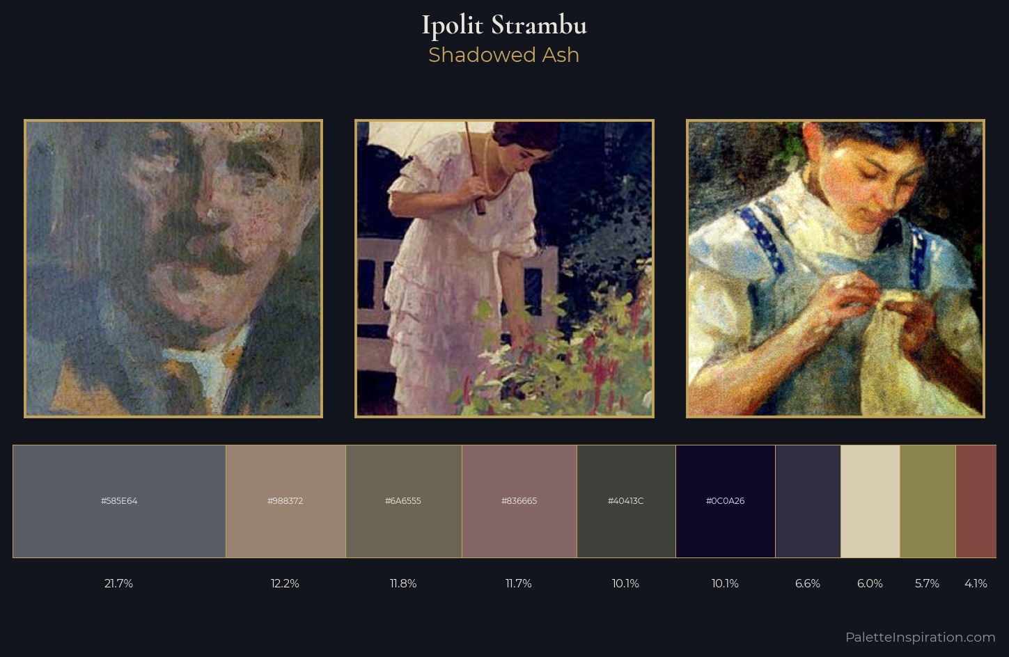 Ipolit Strambu Palette 5 — Shadowed Ash
