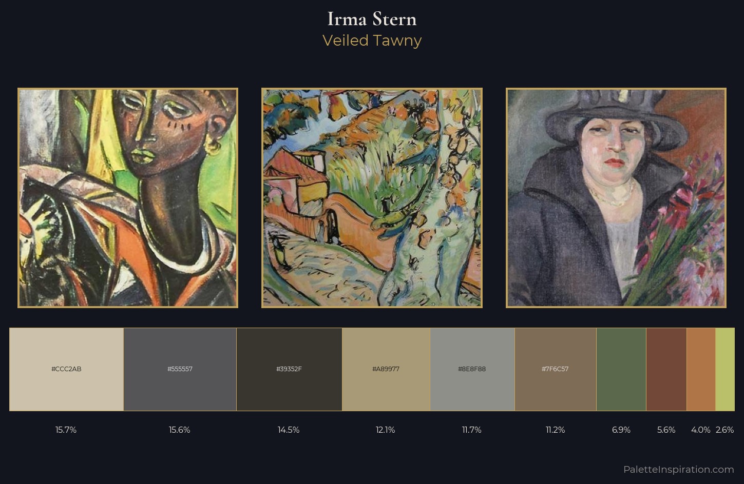 Irma Stern Palette 7 — Veiled Tawny