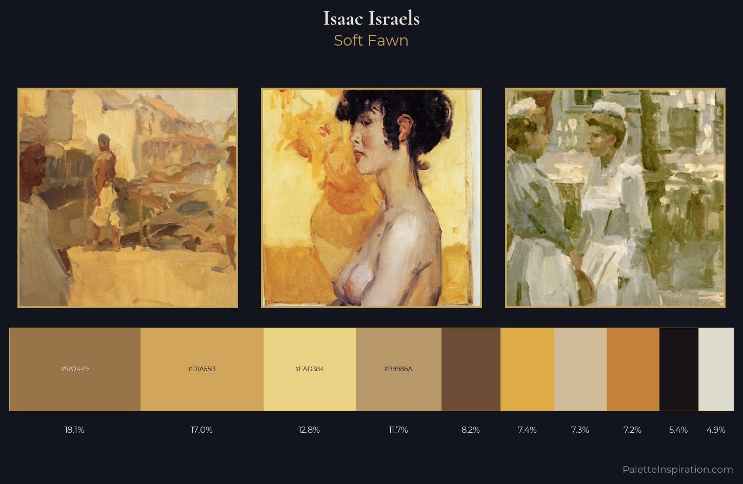 Isaac Israels Palette 1 — Soft Fawn