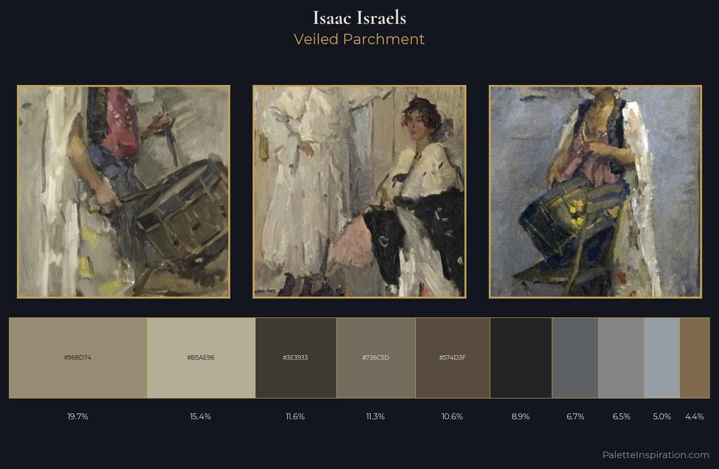 Isaac Israels Palette 6 — Veiled Parchment