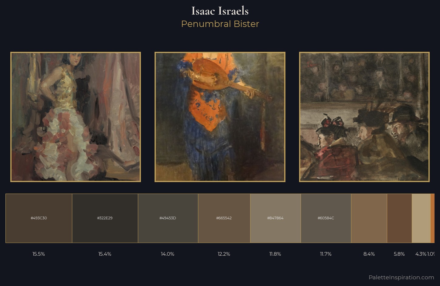 Isaac Israels Palette 9 — Penumbral Bister