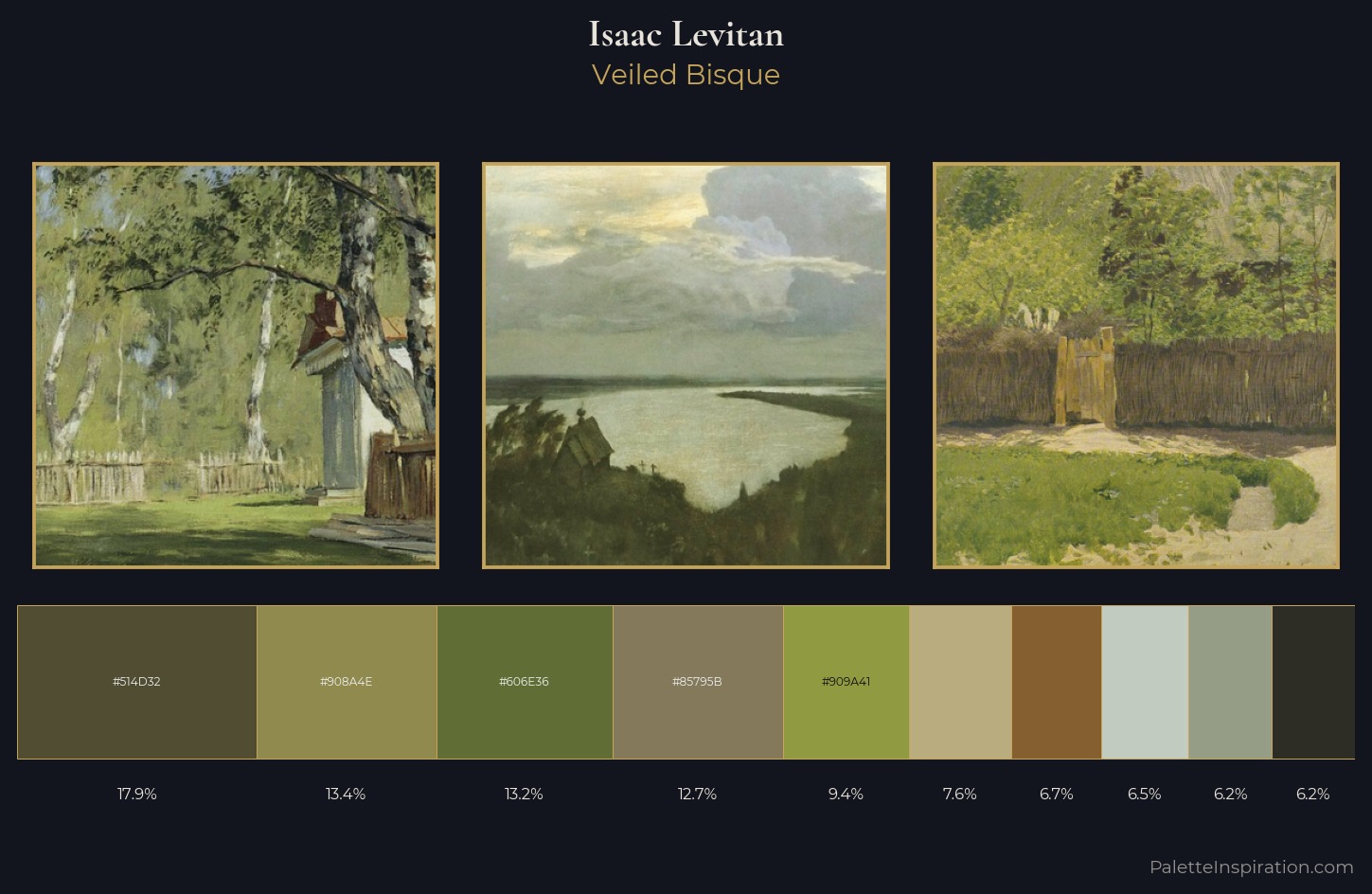 Isaac Levitan Palette 9 — Veiled Bisque