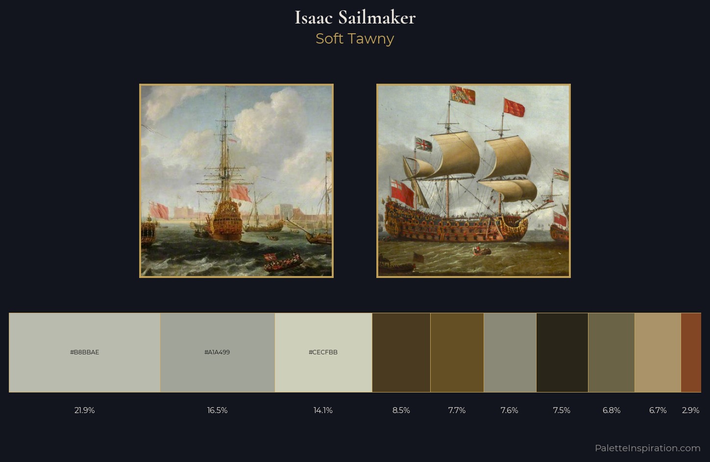 Isaac Sailmaker Palette 3 — Soft Tawny