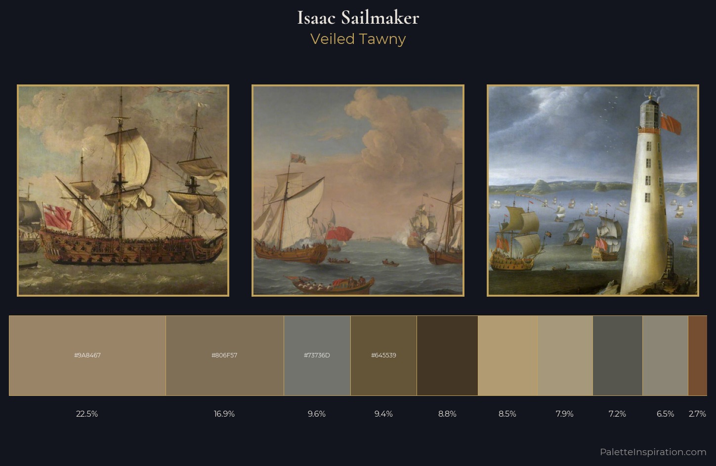 Isaac Sailmaker Palette 4 — Veiled Tawny