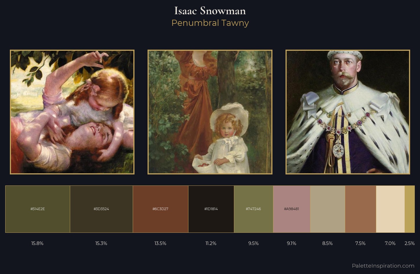 Isaac Snowman Palette 2 — Penumbral Tawny