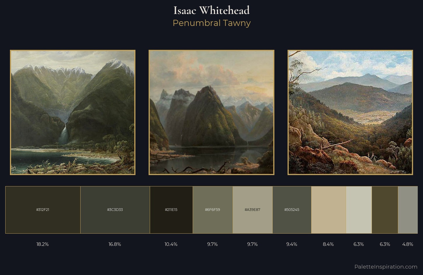 Isaac Whitehead Palette 5 — Penumbral Tawny