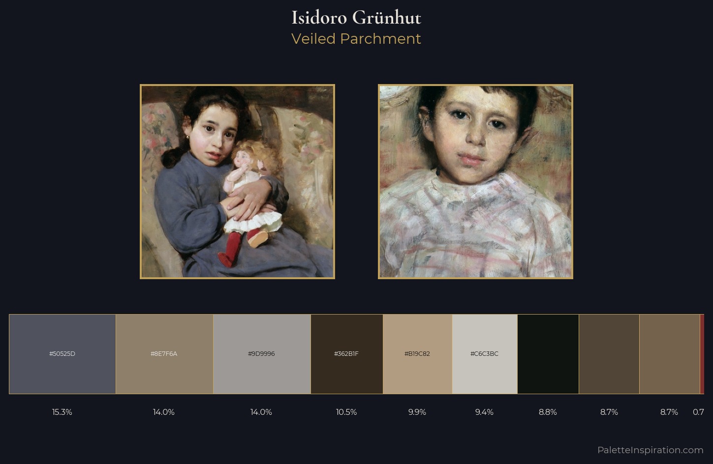 Isidoro Grünhut Palette 2 — Veiled Parchment