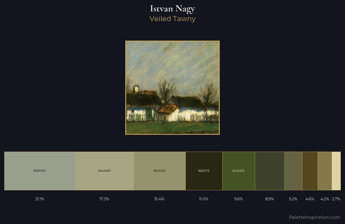 Istvan Nagy Palette 4 — Veiled Tawny