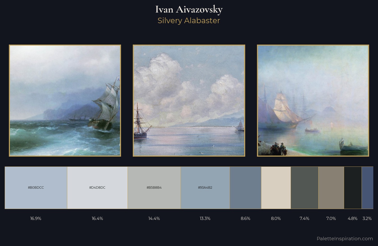 Ivan Aivazovsky Palette 10 — Silvery Alabaster