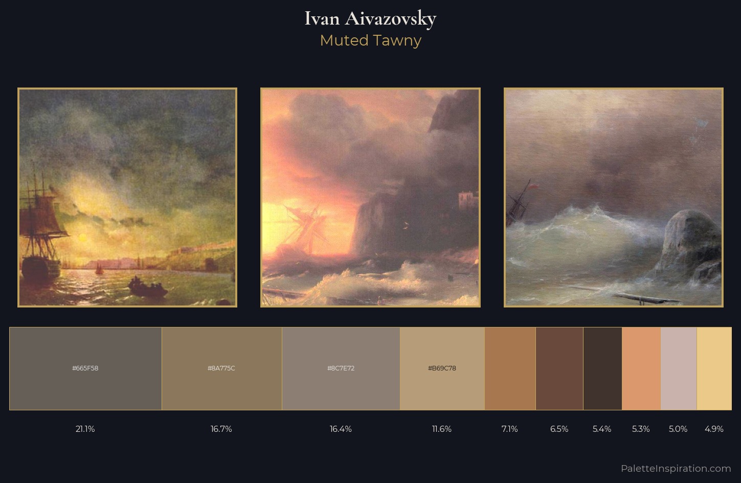Ivan Aivazovsky Palette 15 — Muted Tawny