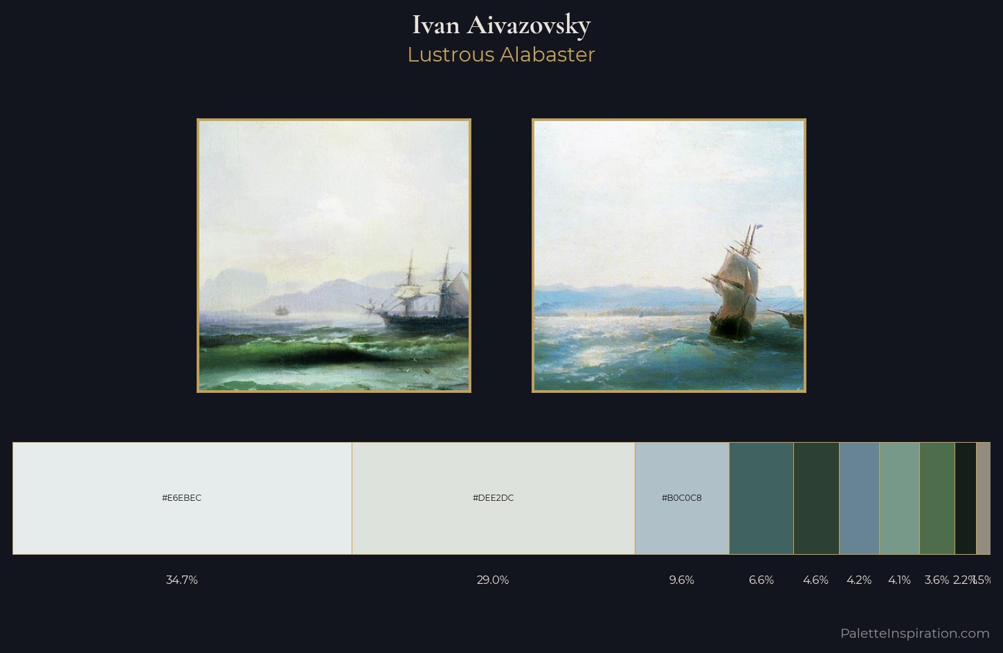 Ivan Aivazovsky Palette 16 — Lustrous Alabaster