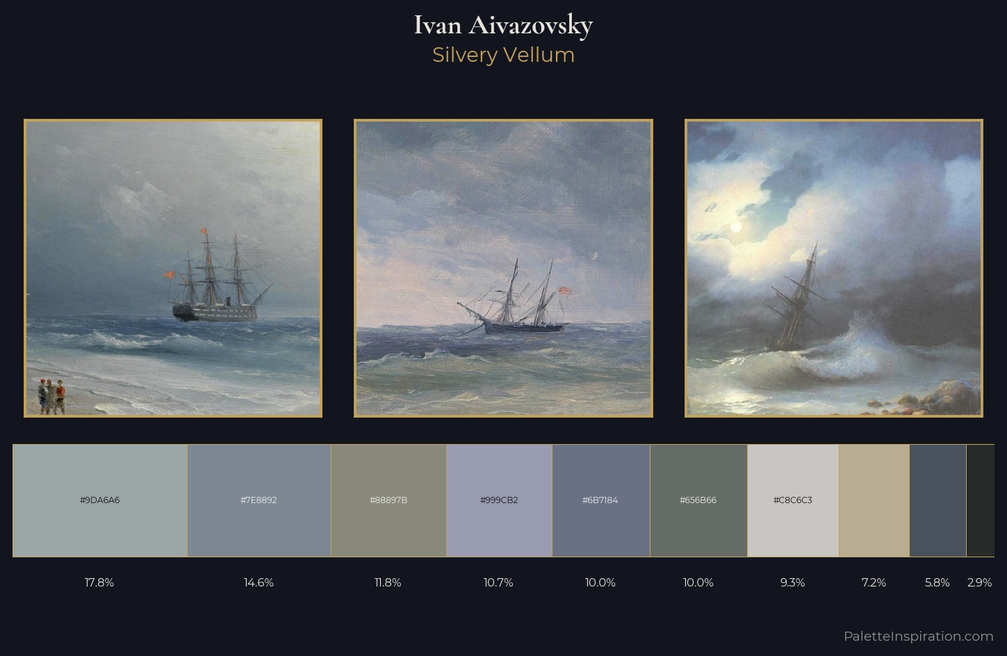 Ivan Aivazovsky Palette 17 — Silvery Vellum