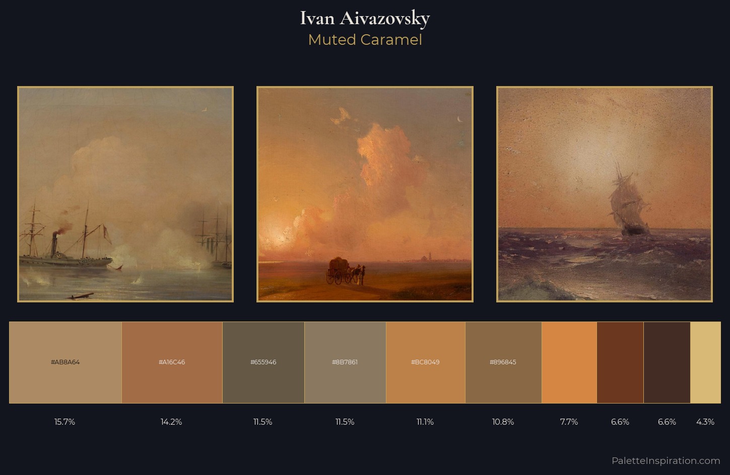 Ivan Aivazovsky Palette 19 — Muted Caramel