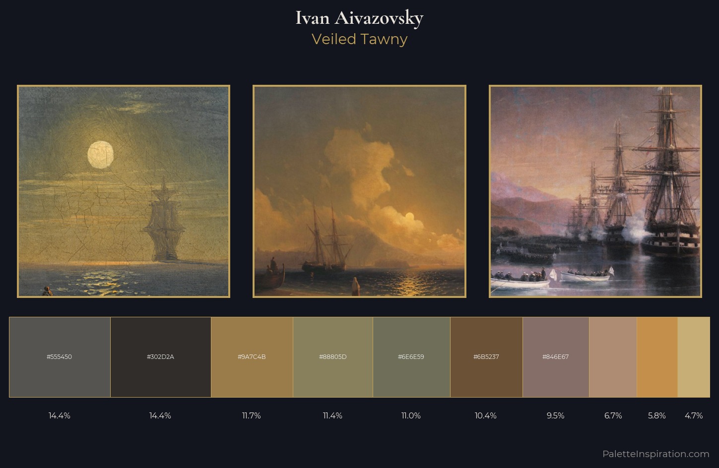 Ivan Aivazovsky Palette 20 — Veiled Tawny