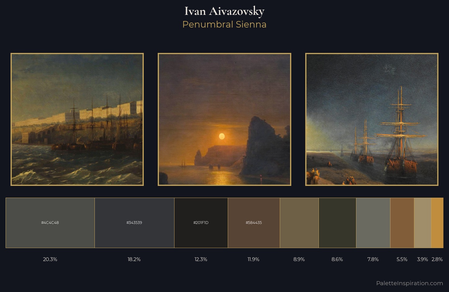Ivan Aivazovsky Palette 24 — Penumbral Sienna
