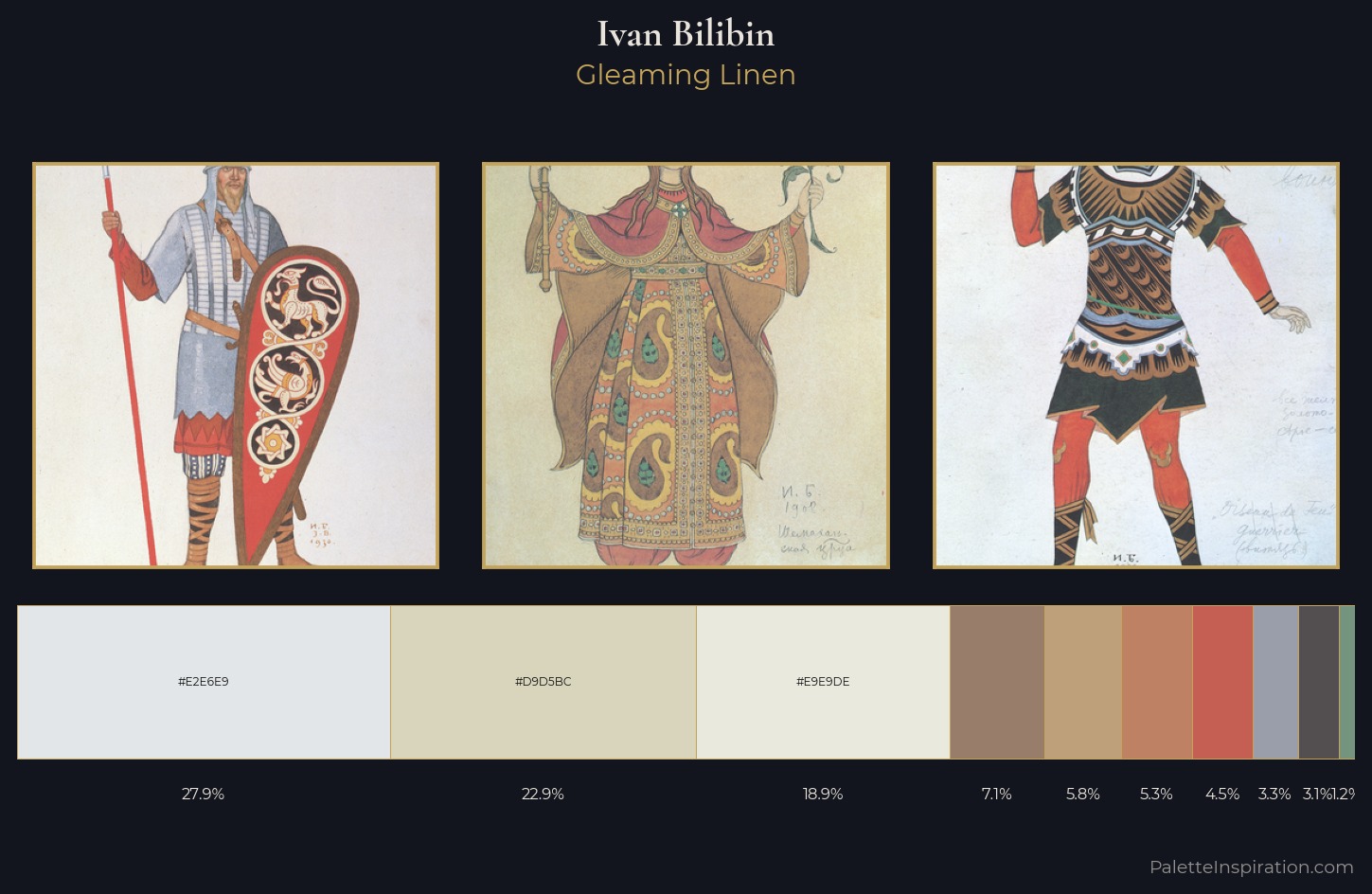 Ivan Bilibin Palette 3 — Gleaming Linen