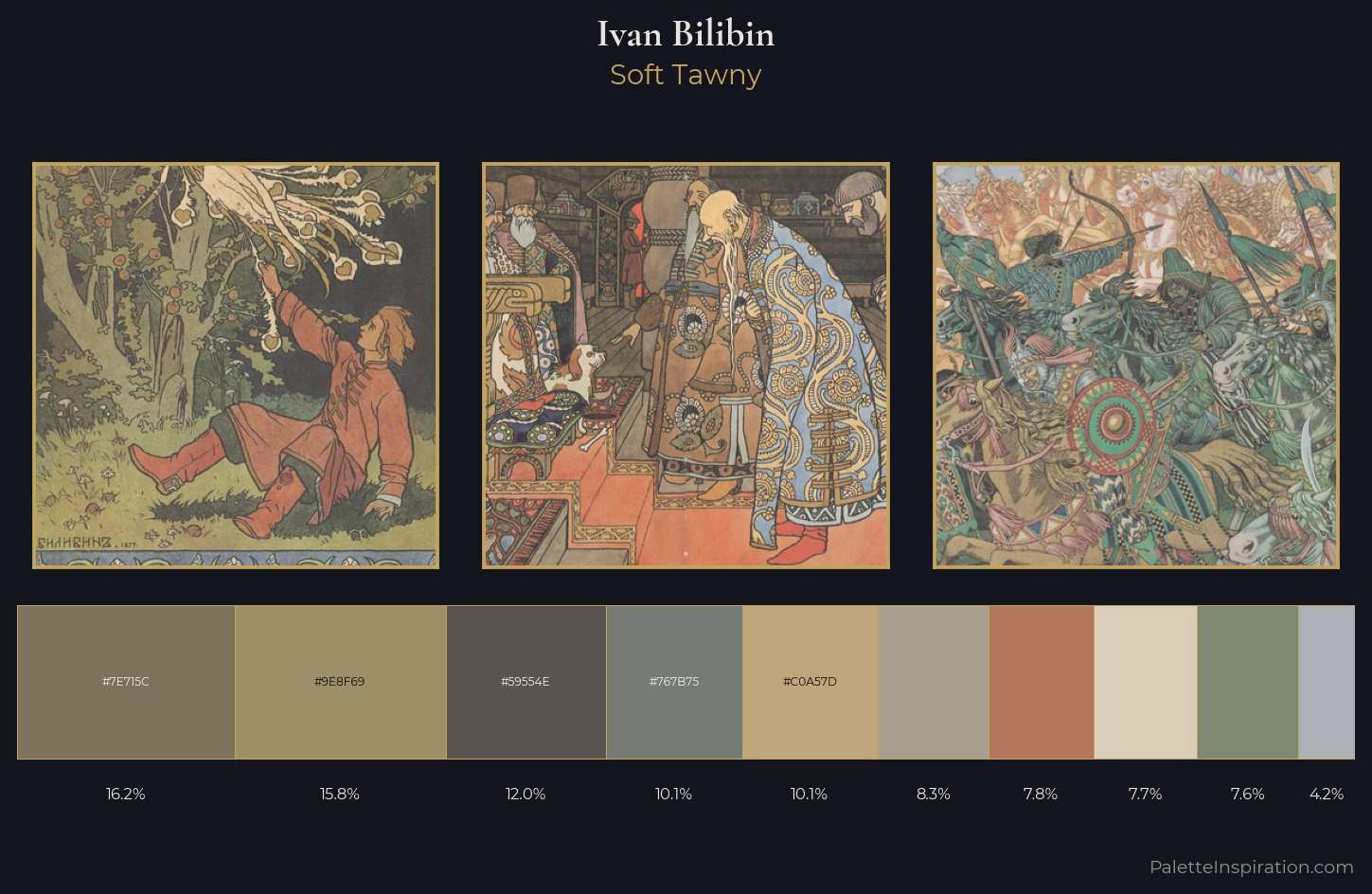 Ivan Bilibin Palette 9 — Soft Tawny
