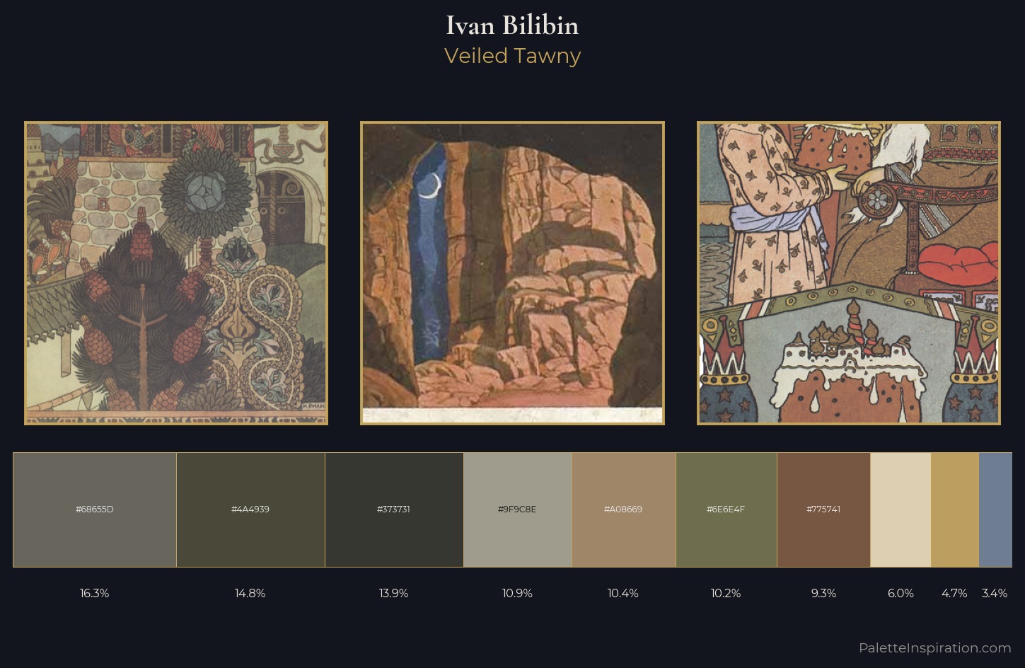 Ivan Bilibin Palette 13 — Veiled Tawny