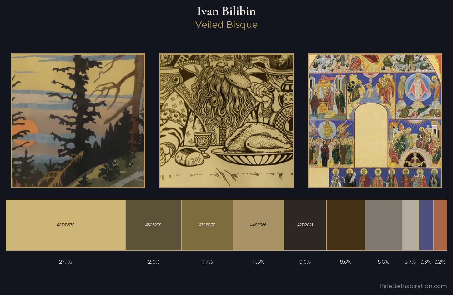 Ivan Bilibin Palette 14 — Veiled Bisque