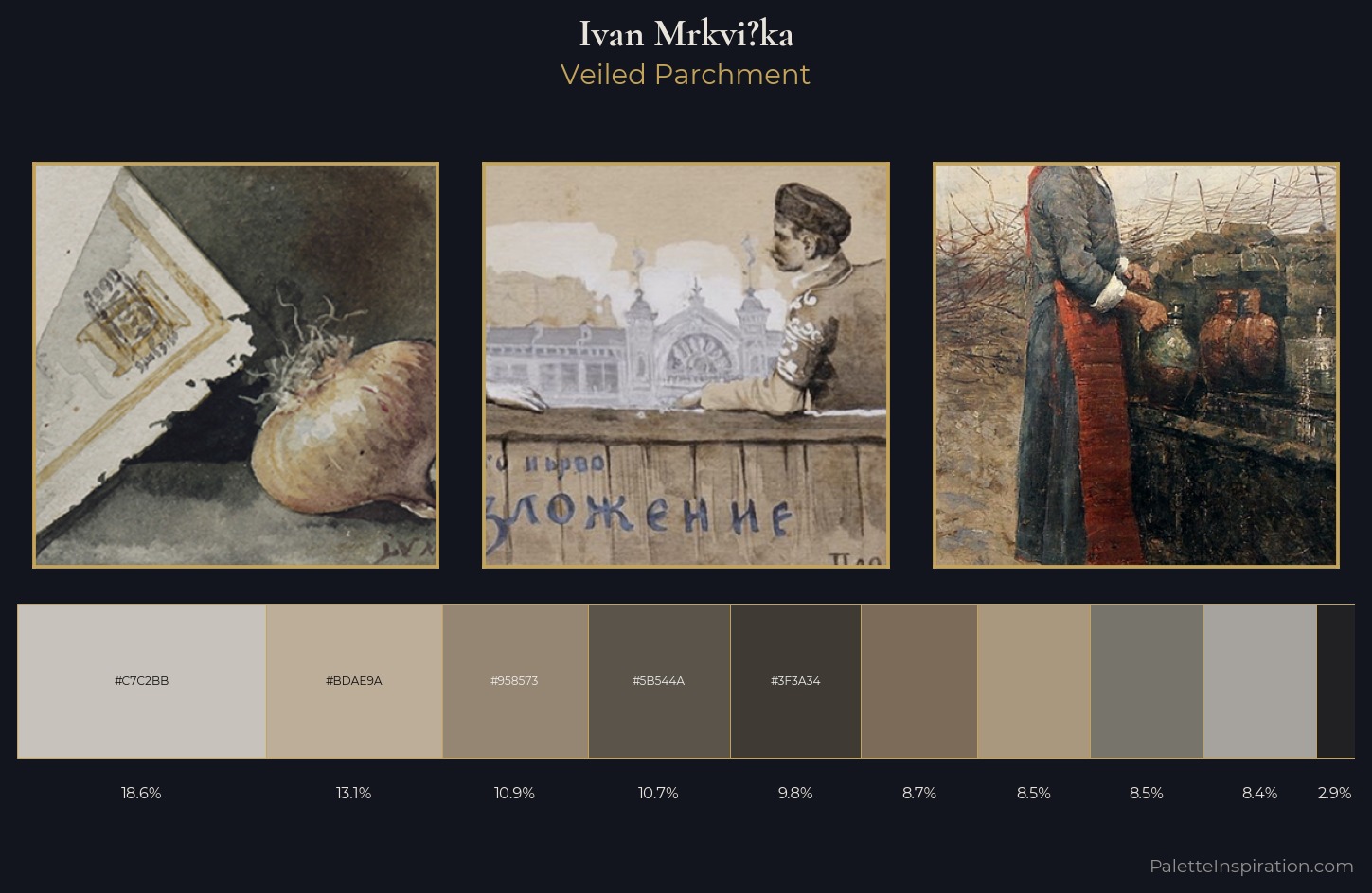 Ivan Mrkvička Palette 3 — Veiled Parchment