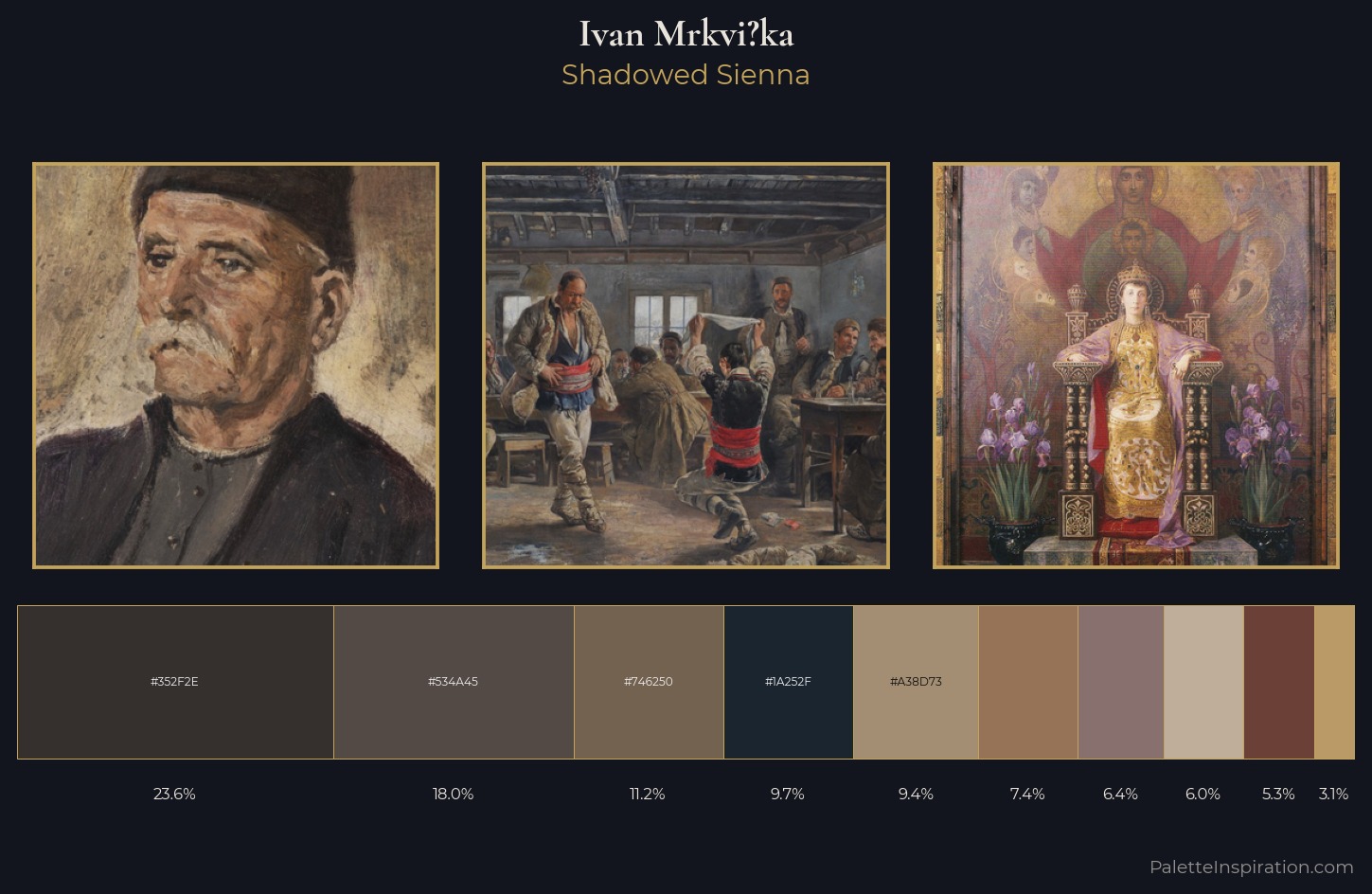 Ivan Mrkvička Palette 6 — Shadowed Sienna