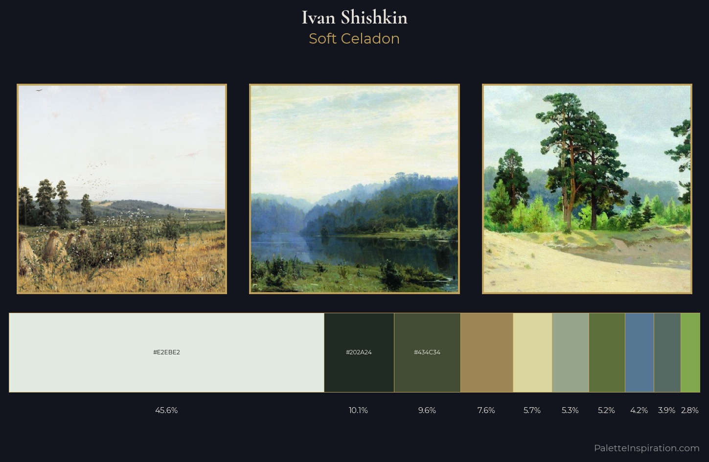 Ivan Shishkin Palette 3 — Soft Celadon