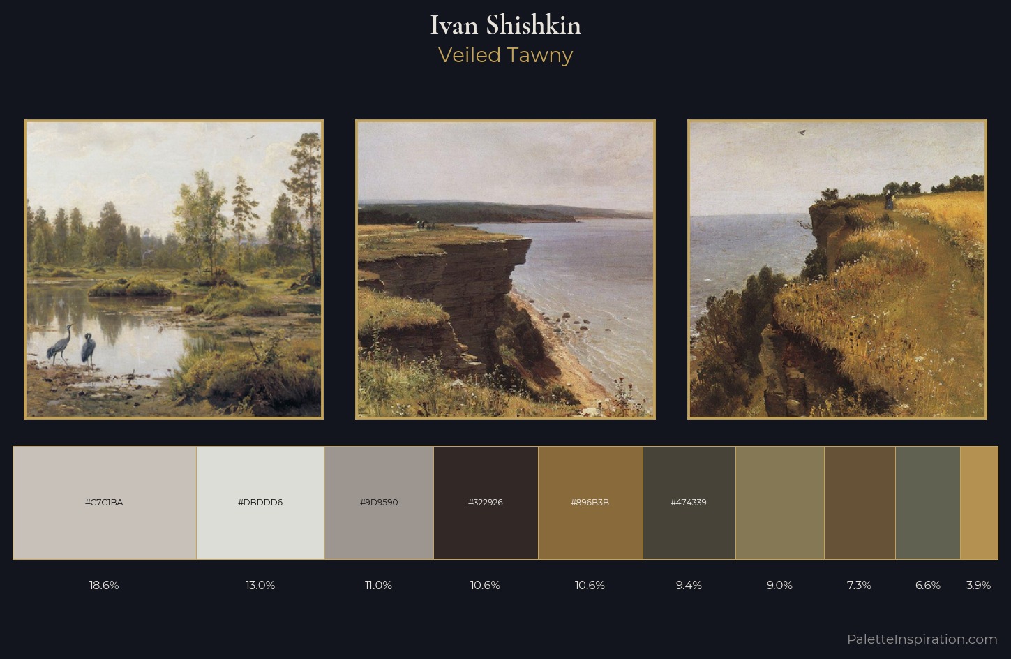 Ivan Shishkin Palette 6 — Veiled Tawny