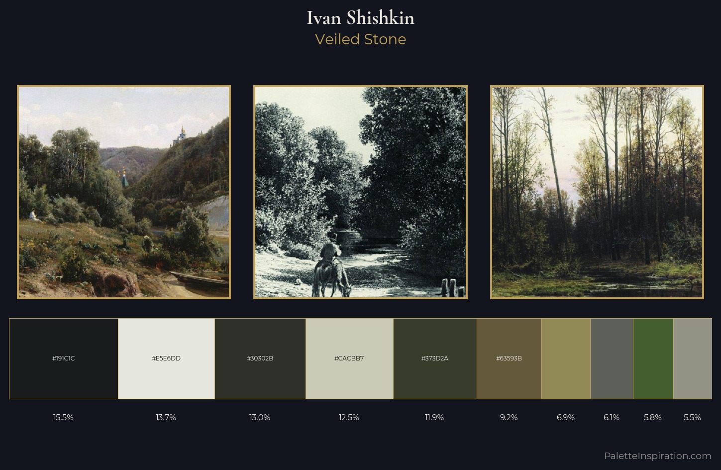 Ivan Shishkin Palette 13 — Veiled Stone