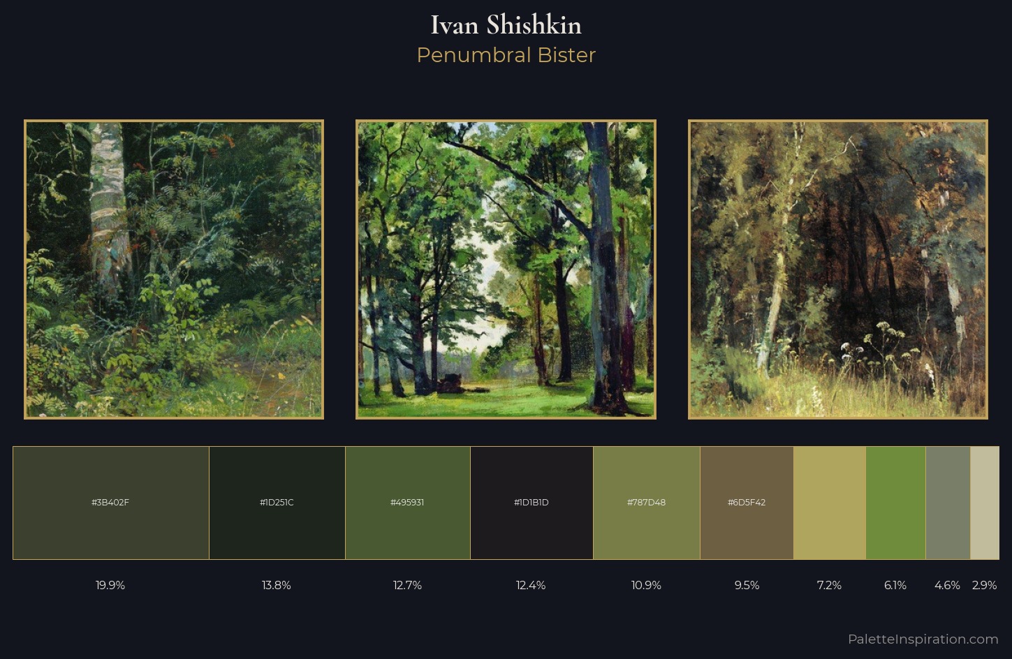 Ivan Shishkin Palette 18 — Penumbral Bister