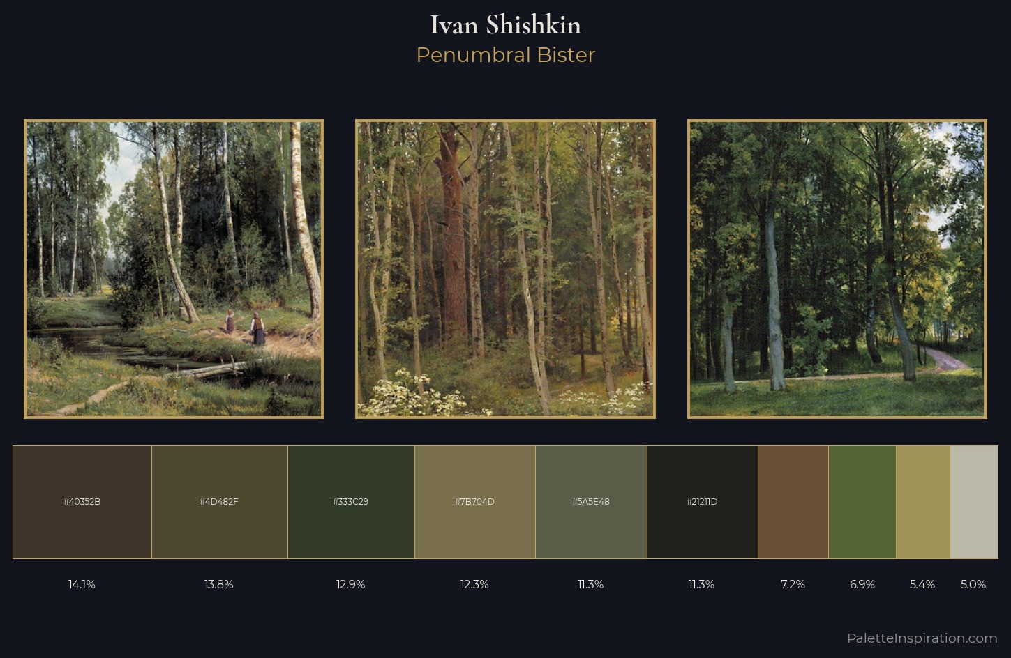 Ivan Shishkin Palette 20 — Penumbral Bister