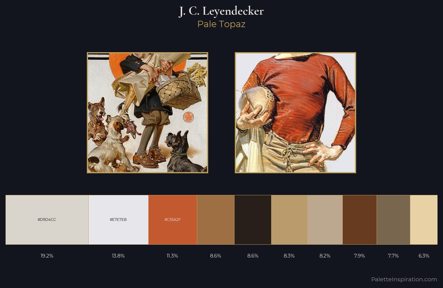 J. C. Leyendecker Palette 1 — Pale Topaz