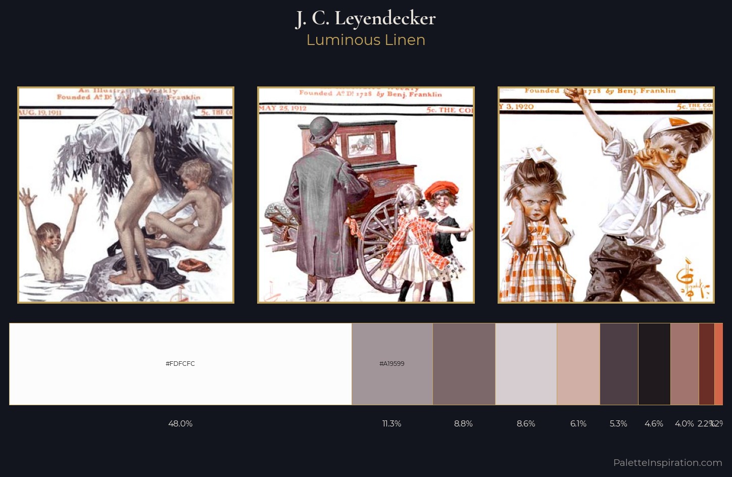 J. C. Leyendecker Palette 4 — Luminous Linen