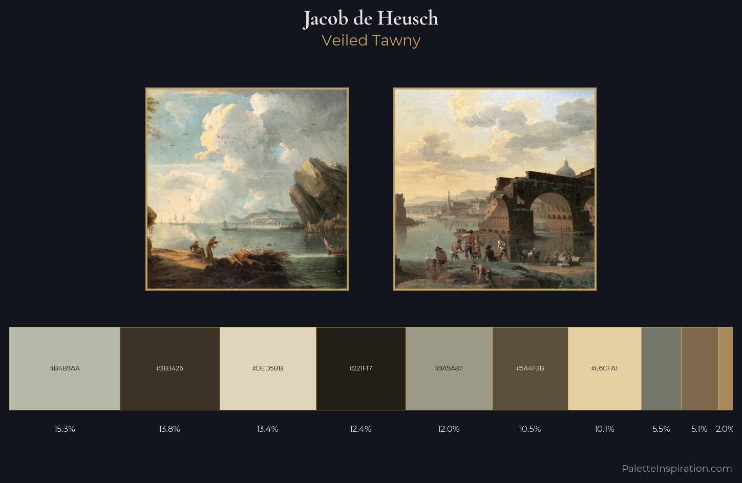 Jacob de Heusch Palette 1 — Veiled Tawny