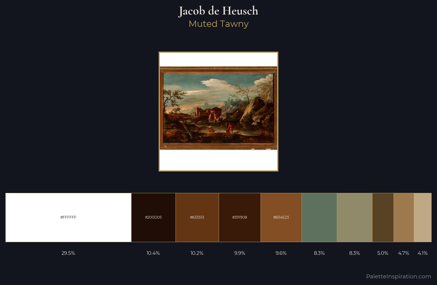 Jacob de Heusch Palette 3 — Muted Tawny