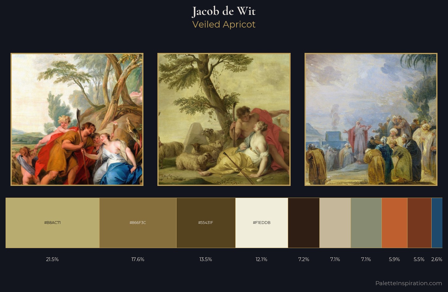 Jacob de Wit Palette 1 — Veiled Apricot