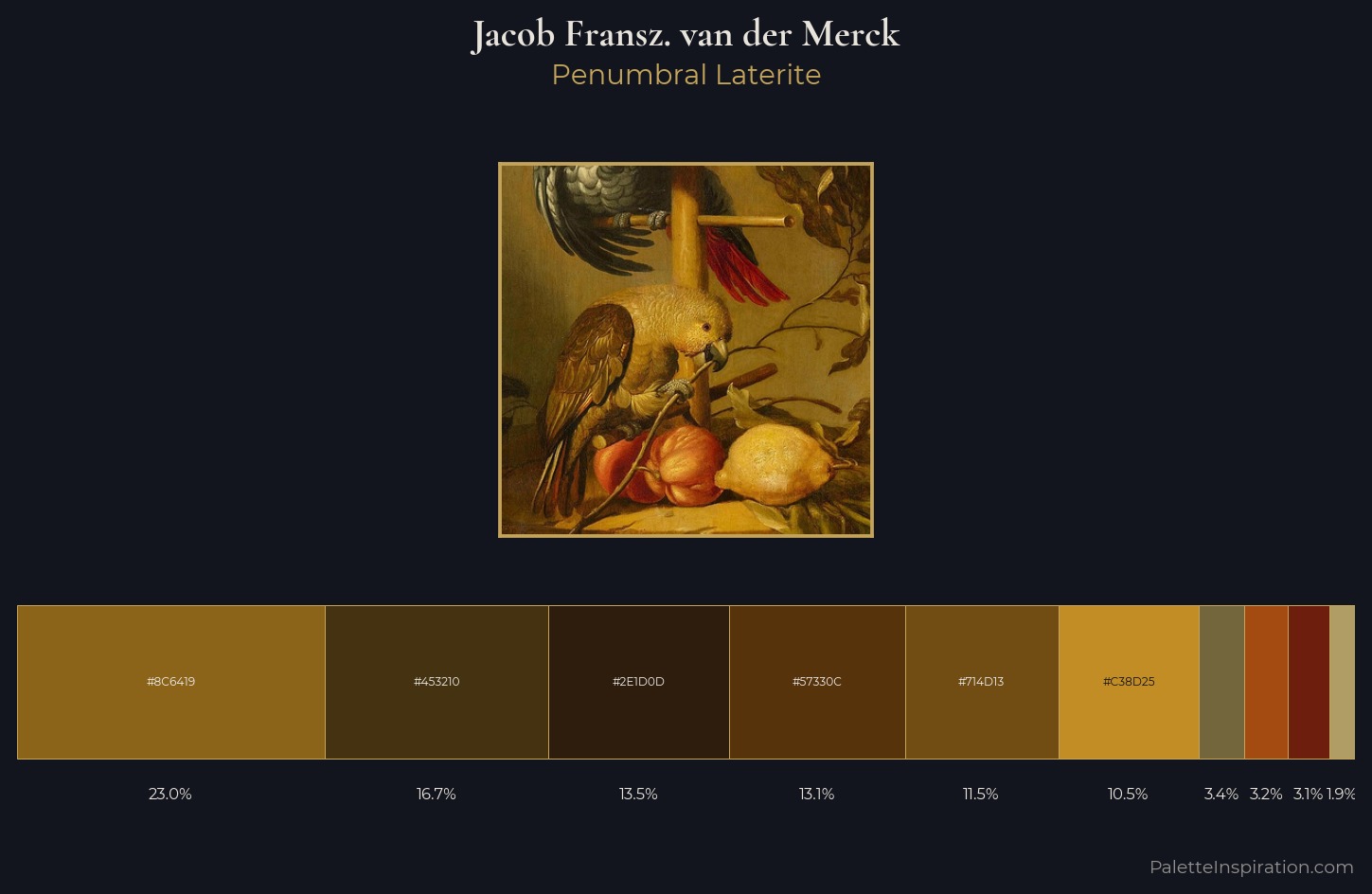 Jacob Fransz. van der Merck Palette 1 — Penumbral Laterite